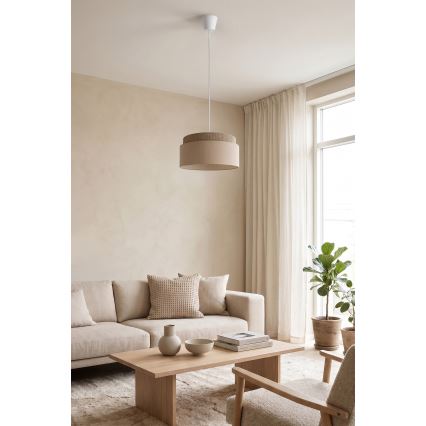 Brilagi - PADOVA kábeles függeszték 1xE27/60W/230V átm. 40 cm bézs
