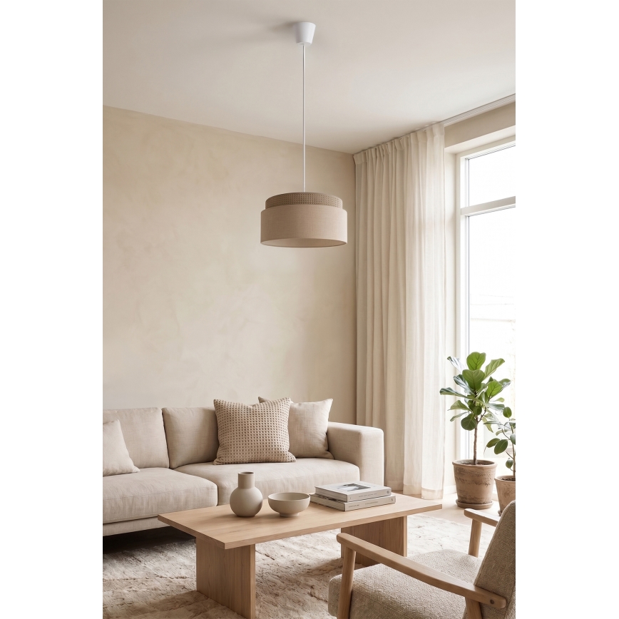 Brilagi - PADOVA kábeles függeszték 1xE27/60W/230V átm. 40 cm bézs