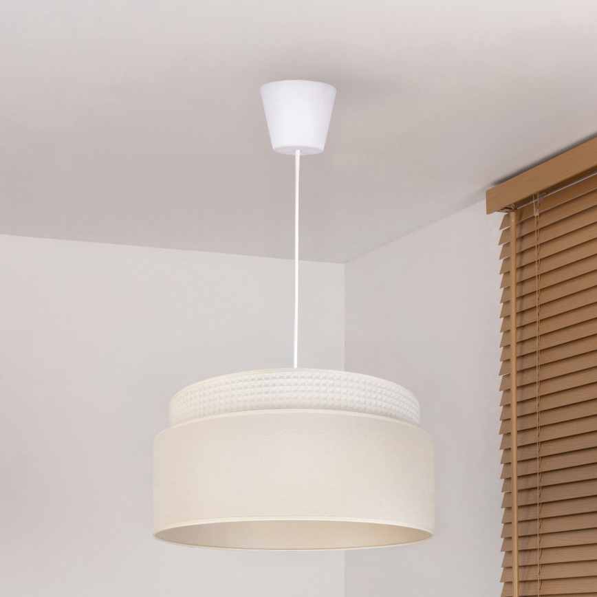 Brilagi - PADOVA kábelre függesztett csillár 1xE27/60W/230V, átmérő 40 cm, krémszínű