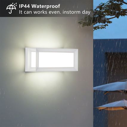 Brilagi - PARKER kültéri fali lámpatest 1xE27/60W/230V fehér IP44