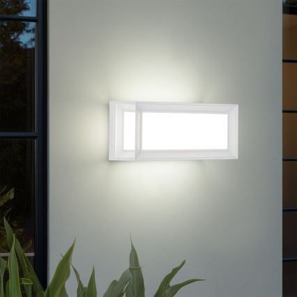 Brilagi - PARKER LED kültéri fali lámpa érzékelővel, 12W/230V, fehér, IP44