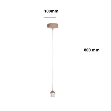 Brilagi - PARTY tápkábel 1xE27/60W/230V, átmérő 10 cm, bézs