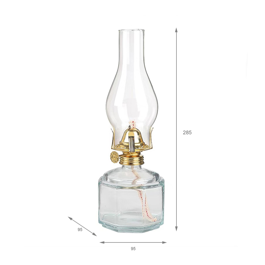 Brilagi - petróleumlámpa MERLIN átlátszó