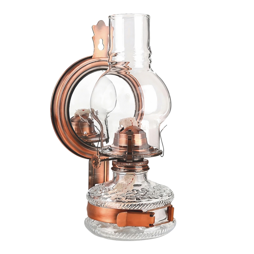 Brilagi - Petróleumlámpa MERLIN bronz/patina