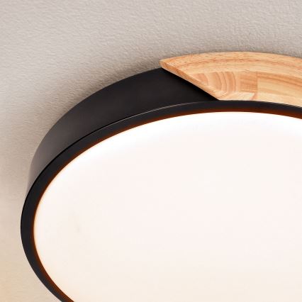 Brilagi - LED dimmelhető mennyezeti lámpa PILANA LED/48W/230V 3000-6500K tölgy átmérő 40 cm + távirányító