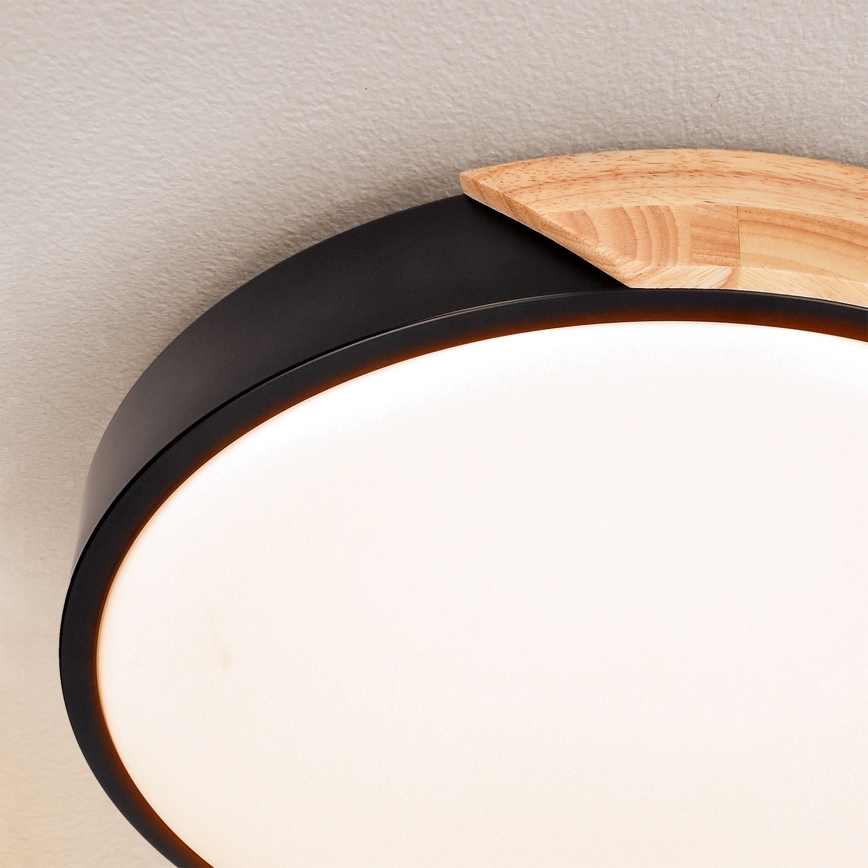 Brilagi - LED dimmelhető mennyezeti lámpa PILANA LED/48W/230V 3000-6500K tölgy átmérő 40 cm + távirányító