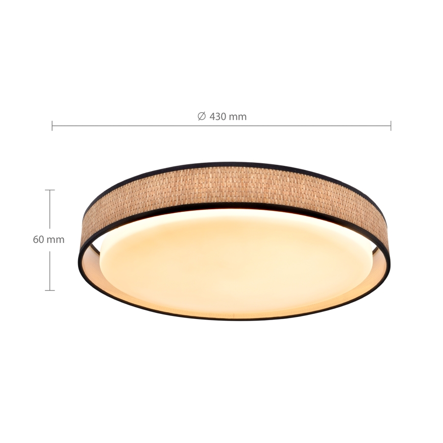 Brilagi - LED állítható fényerejű mennyezeti lámpa PILAR LED/48W/230V 3000-6500K átm. 43 cm + távirányító