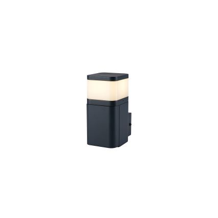 Brilagi - PILLAR kültéri fali lámpa SCHUKO aljzattal 1xG9/11W/230V IP44 antracit