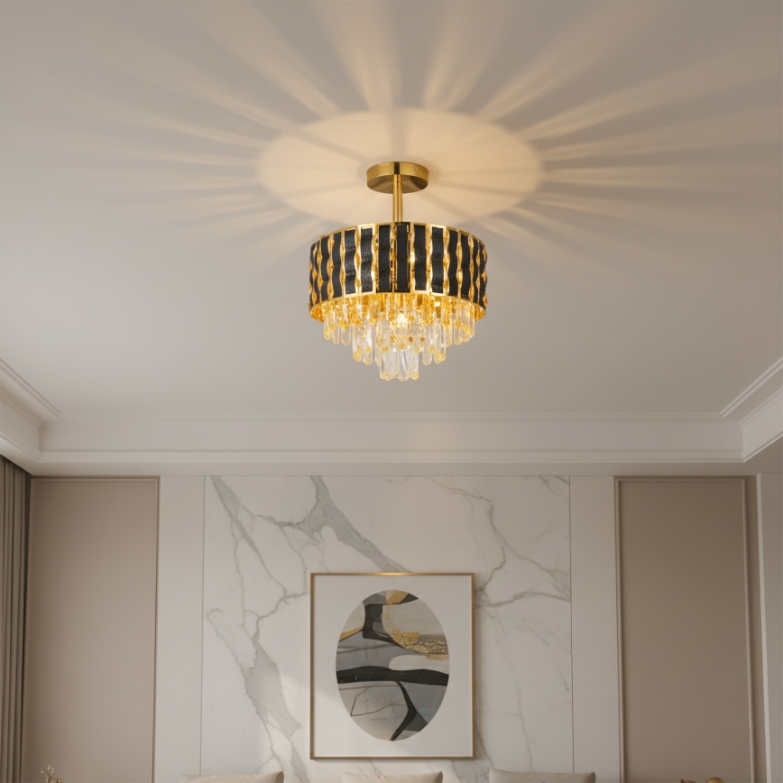 Brilagi - Plafonra szerelhető CRISTAL csillár 5xE14/40W/230V, Ø 38 cm