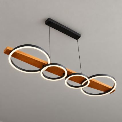 BRILAGI - PLANK kábelen függesztett LED csillár LED/35W/230V 4000K 30x100 cm fa