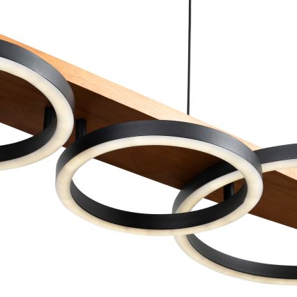 BRILAGI - PLANK kábelen függesztett LED csillár LED/35W/230V 4000K 30x100 cm fa