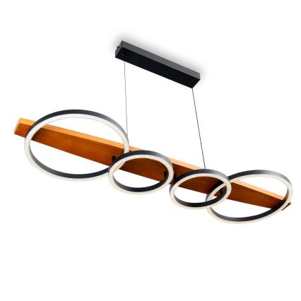 BRILAGI - PLANK kábelen függesztett LED csillár LED/35W/230V 4000K 30x100 cm fa