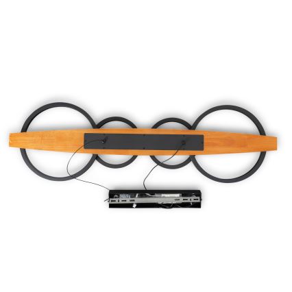 BRILAGI - PLANK kábelen függesztett LED csillár LED/35W/230V 4000K 30x100 cm fa