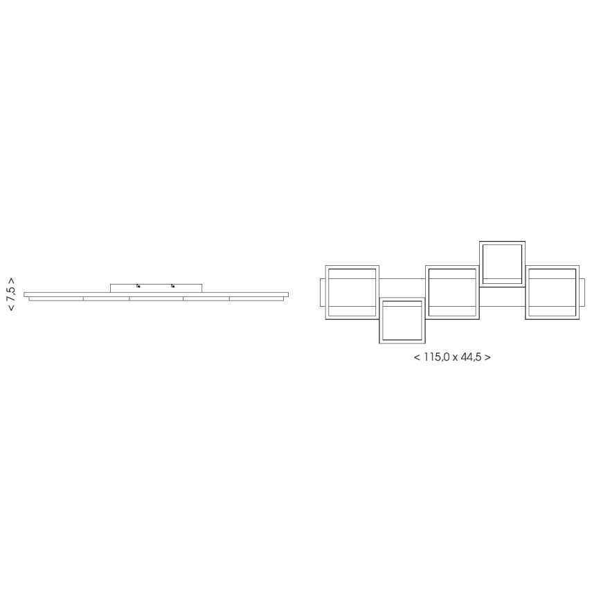 Brilagi - PLANK LED mennyezeti lámpa LED/40W/230V 4000K 44,5x115 cm fa