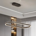 Brilagi - PONDIE kábeles LED csillár, 43 W, 230 V, 80x30 cm, fekete