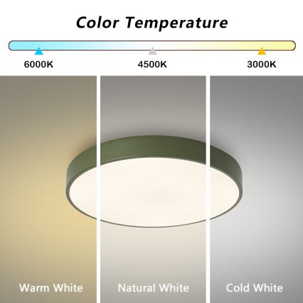 Brilagi - POOL LED fényerőszabályozható mennyezeti lámpa LED/60W/230V 3000-6000K átm. 50 cm zöld + távirányító