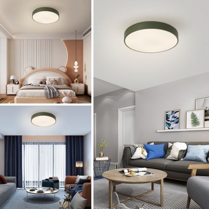 Brilagi - POOL LED fényerőszabályozható mennyezeti lámpa LED/60W/230V 3000-6000K átm. 50 cm zöld + távirányító