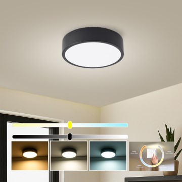 Brilagi - POOL LED/18W/230V mennyezeti lámpa, 3000/4500/6000K, Ø 20 cm, fekete