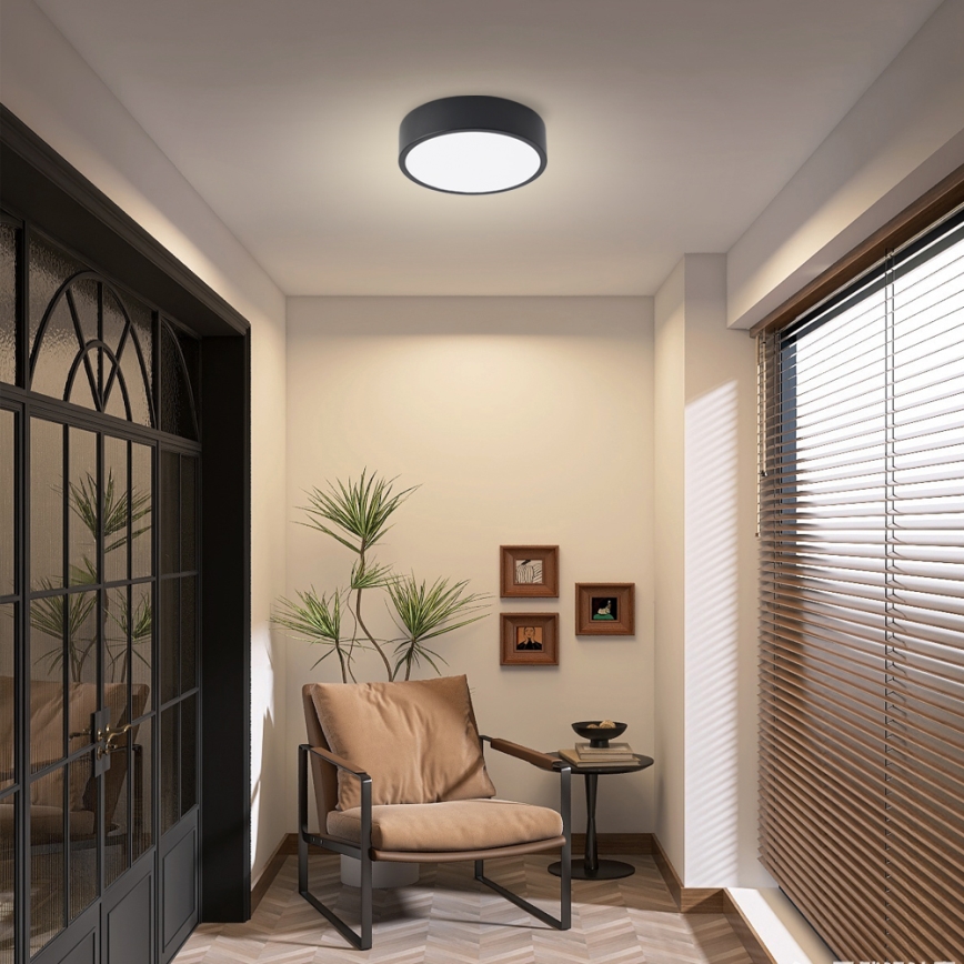 Brilagi - POOL LED/18W/230V mennyezeti lámpa, 3000/4500/6000K, Ø 20 cm, fekete
