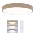 Brilagi - POOL LED/36W/230V dimmelhető mennyezeti lámpatest 3000-6000K, Ø 30 cm, bézs + távirányítóval