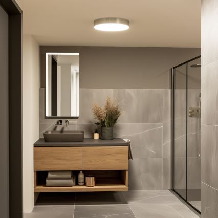 Brilagi - POOL LED fürdőszobai mennyezeti lámpatest 36W/230V 3000/4000/5500K Ø 40 cm IP54 matt króm