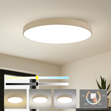 Brilagi - POOL LED mennyezeti lámpa, 180 W, 230 V, 3000/4500/6000 K, átmérő 120 cm, bézs