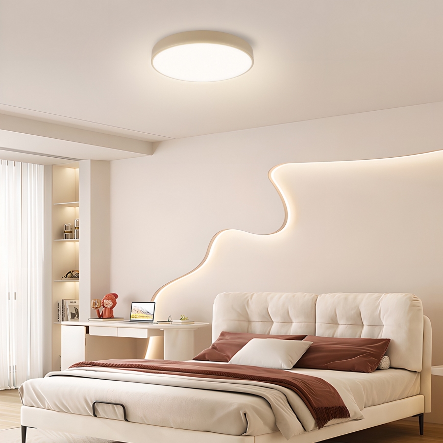 Brilagi - POOL LED mennyezeti lámpatest 48W/230V, 3000/4000/6000K, átm. 40 cm, bézs