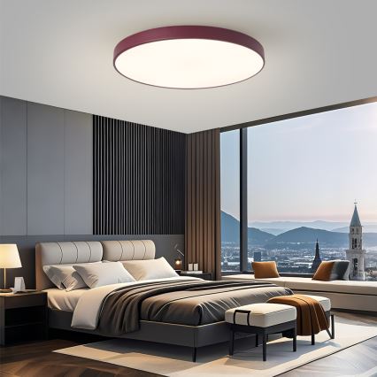 Brilagi - LED mennyezeti lámpatest POOL LED/100W/230V 3000/4000/6000K átm. 80 cm bordó