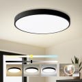 Brilagi - POOL LED mennyezeti lámpatest, 100W, 230V, 3000/4000/6000K, átm. 80 cm, fekete