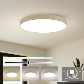 Brilagi - POOL LED mennyezeti lámpatest 128W/230V 3000/4000/6000K átmérő 100 cm bézs