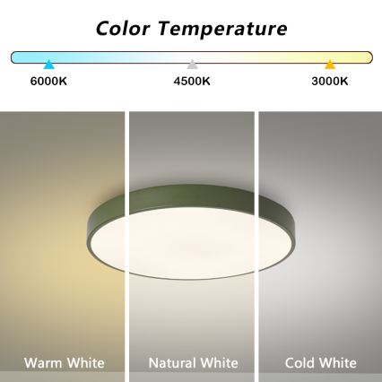 Brilagi - LED mennyezeti lámpatest POOL LED/36W/230V 3000/4000/6000K átm. 30 cm zöld