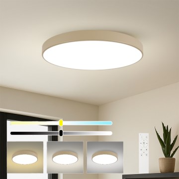 Brilagi - POOL SMART dimmelhető LED mennyezeti lámpatest LED/128W/230V 3000-6000K 100 cm bézs Wi‑Fi Tuya + távirányító