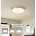 Brilagi - POOL SMART dimmelhető LED mennyezeti lámpatest LED/48W/230V 3000-6000K Ø 40 cm Wi-Fi Tuya arany + távirányító
