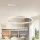 Brilagi - PORTOFINO dimmelhető LED csillár kábelen, LED/60W/230V, 3000–6000K, Ø 80 cm, ezüst, távirányítóval