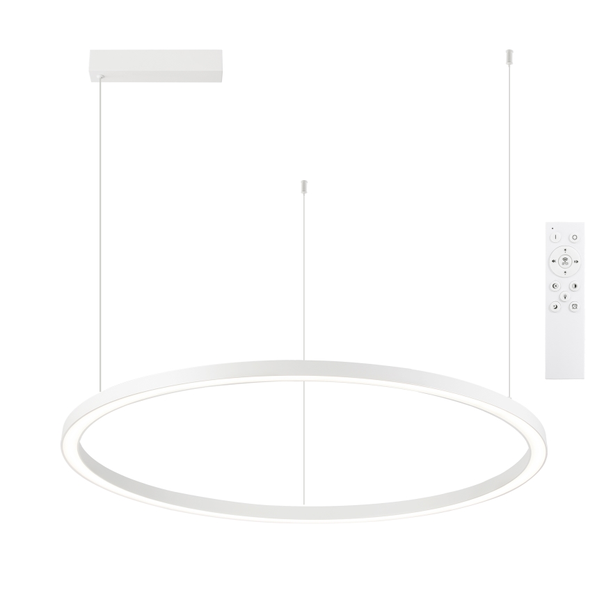 Brilagi - PORTOFINO LED dimmelhető kábelre függesztett csillár LED/60W/230V 3000-6000K átm. 80 cm fehér + távirányító