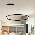 Brilagi - PORTOFINO fényerőszabályozható LED függeszték kábelre LED/60W/230V 3000-6000K átm. 80 cm fekete + távirányítóval