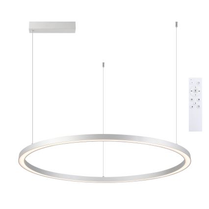 Brilagi - LED-fényerőszabályozható kábeles csillár PORTOFINO LED/98W/230V 3000-6000K ezüstszínű + távirányító