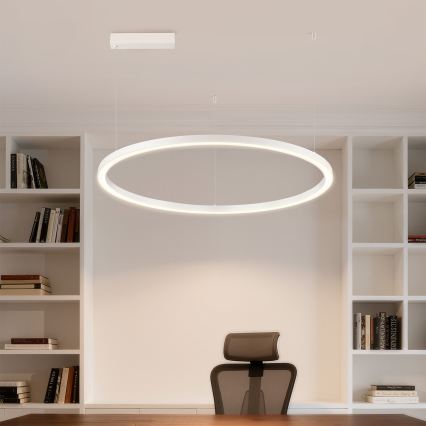 Brilagi - LED dimmelhető csillár kábeles felfüggesztéssel PORTOFINO LED/60W/230V 3000-6000K átm. 80 cm fehér + távirányító