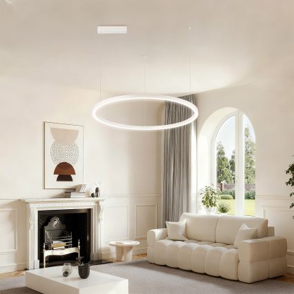 Brilagi - LED dimmelhető csillár kábeles felfüggesztéssel PORTOFINO LED/60W/230V 3000-6000K átm. 80 cm fehér + távirányító