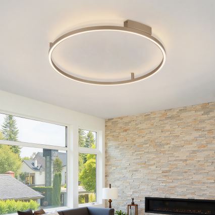 Brilagi - PORTOFINO dimmelhető LED mennyezeti lámpa LED/60W/230V 3000-6000K átm. 80 cm bézs + távirányító