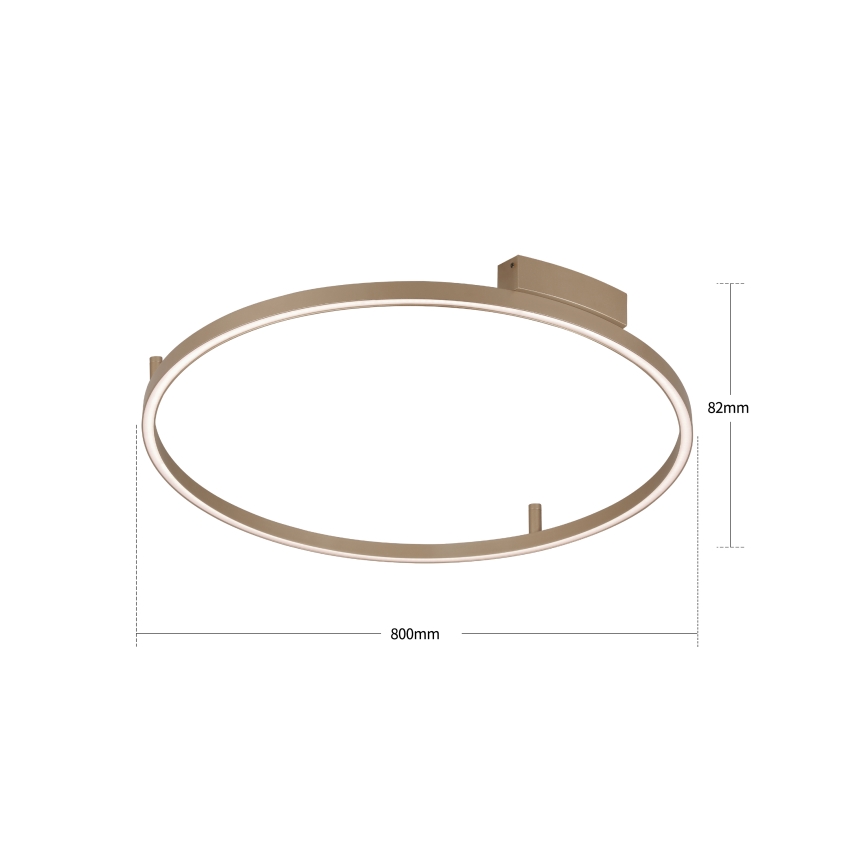 Brilagi - PORTOFINO dimmelhető LED mennyezeti lámpa LED/60W/230V 3000-6000K átm. 80 cm bézs + távirányító