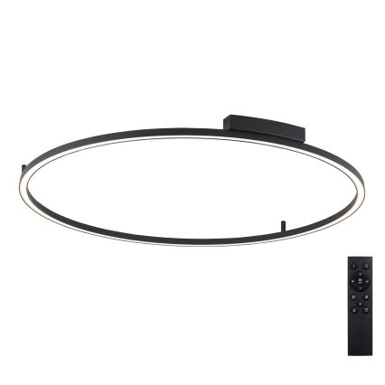 Brilagi - PORTOFINO LED fényerőszabályozható mennyezeti lámpa LED/85W/230V 3000-6000K átm. 120 cm fekete + távirányító