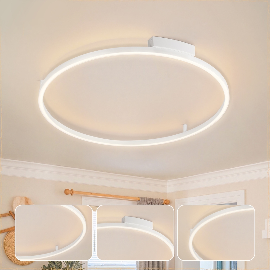 Brilagi - LED dimmelhető mennyezeti lámpa PORTOFINO LED/60W/230V 3000-6000K, átmérő 80 cm, fehér + távirányító