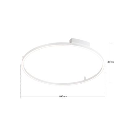 Brilagi - LED dimmelhető mennyezeti lámpa PORTOFINO LED/60W/230V 3000-6000K, átmérő 80 cm, fehér + távirányító