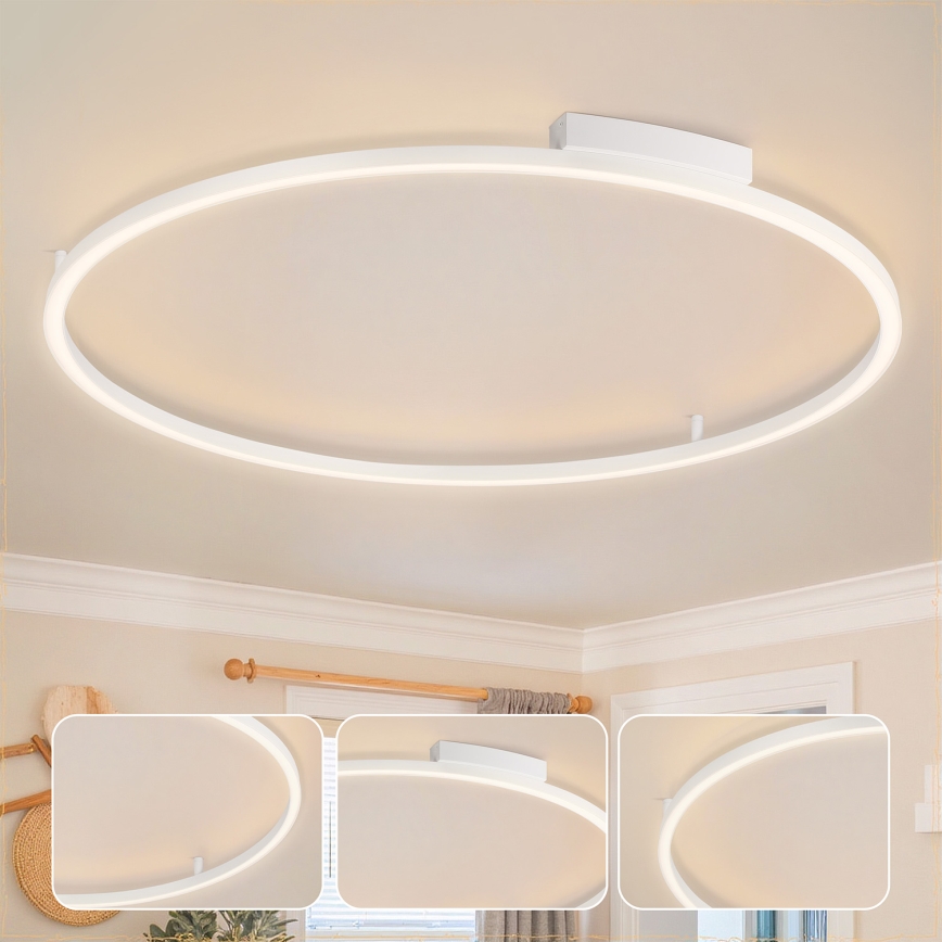Brilagi - LED fényerőszabályozható mennyezeti lámpa PORTOFINO LED/85W/230V 3000–6000K átmérő 120 cm fehér + távirányító