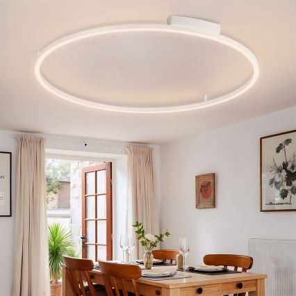 Brilagi - LED fényerőszabályozható mennyezeti lámpa PORTOFINO LED/85W/230V 3000–6000K átmérő 120 cm fehér + távirányító