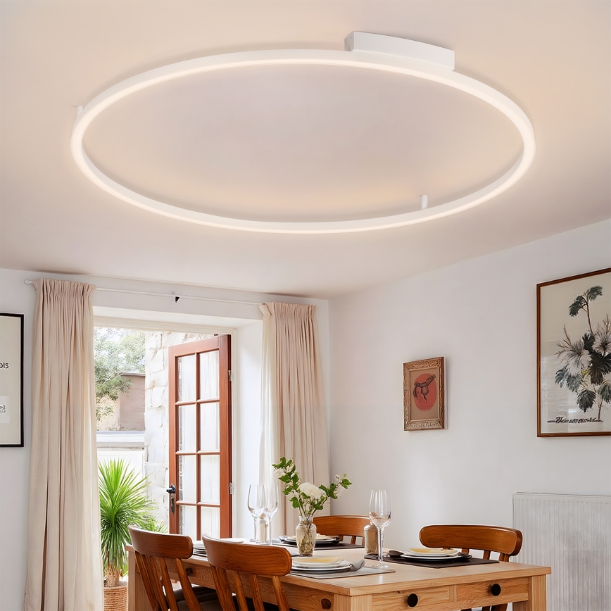 Brilagi - LED fényerőszabályozható mennyezeti lámpa PORTOFINO LED/85W/230V 3000–6000K átmérő 120 cm fehér + távirányító