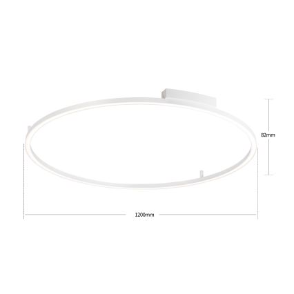 Brilagi - LED fényerőszabályozható mennyezeti lámpa PORTOFINO LED/85W/230V 3000–6000K átmérő 120 cm fehér + távirányító