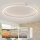 Brilagi - PORTOFINO LED dimmelhető mennyezeti lámpa LED/85W/230V 3000-6000K átm. 120 cm ezüst + távirányító