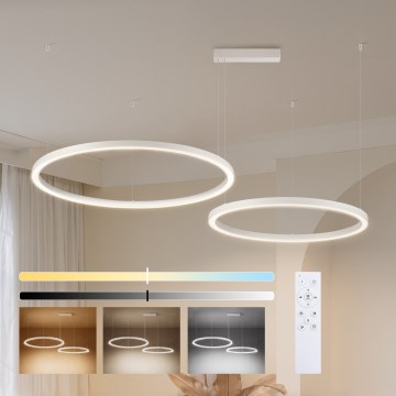 Brilagi - PORTOFINO LED fényerőszabályozható csillár kábelen LED/98W/230V 3000-6000K fehér + távirányító